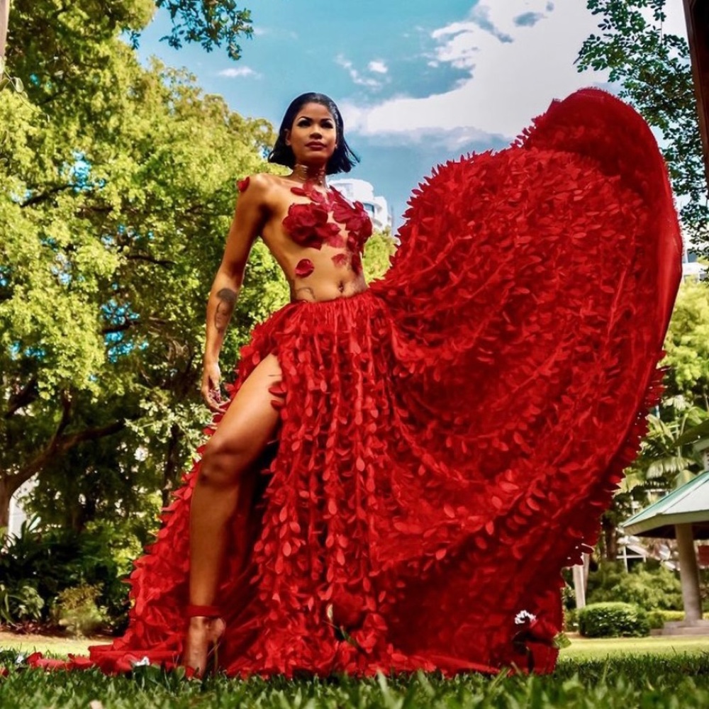 Red Hand Made Skirt